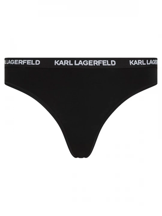 Foto van product Karl Lagerfeld String zwart / offwhite