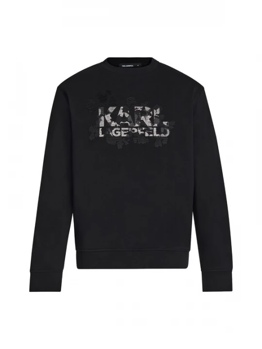 Foto van product Karl Lagerfeld Sweatshirt antraciet / lichtgrijs / zwart