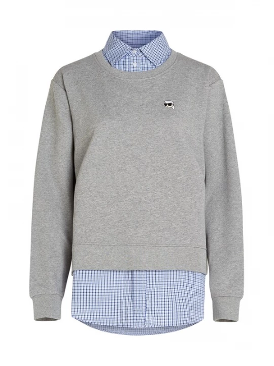 Foto van product Karl Lagerfeld Sweatshirt blauw / grijs gemêleerd