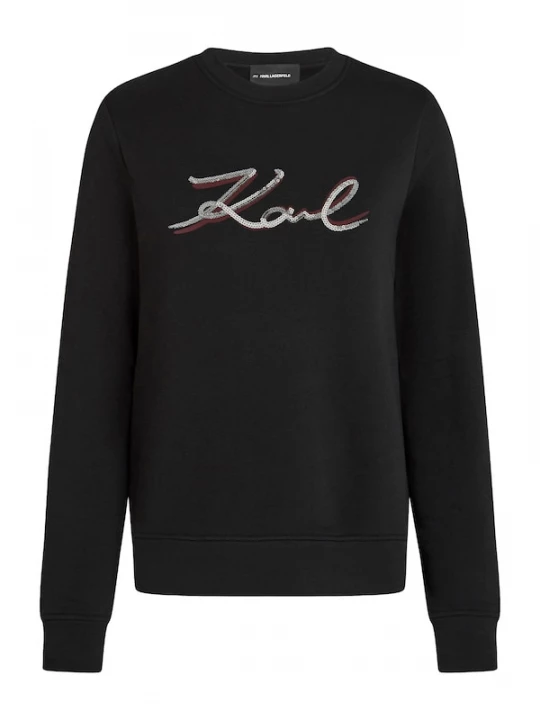 Foto van product Karl Lagerfeld Sweatshirt bordeaux / zwart / zilver