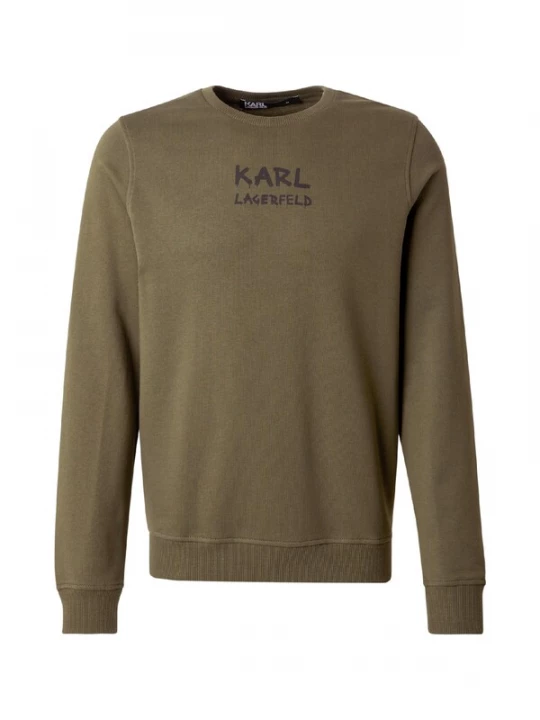 Foto van product Karl Lagerfeld Sweatshirt donkerbruin / olijfgroen