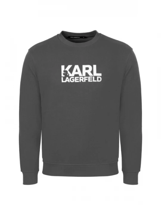 Foto van product Karl Lagerfeld Sweatshirt donkergrijs / wit