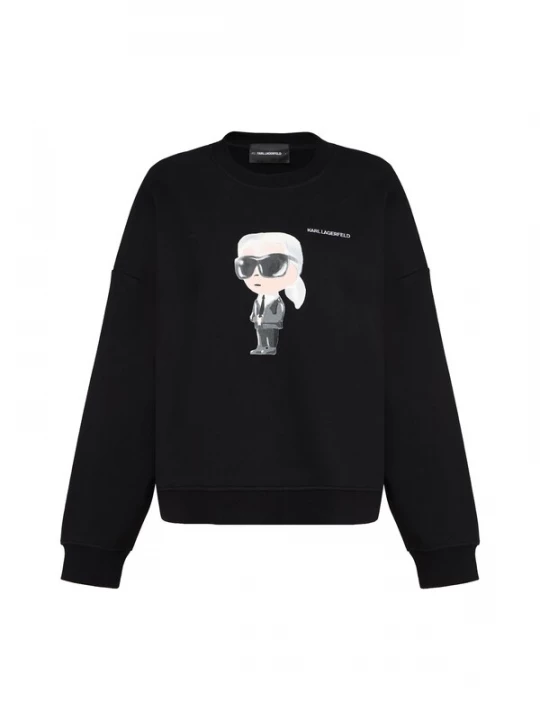 Foto van product Karl Lagerfeld Sweatshirt 'Ikon Aquarelle' nude / zwart / wit