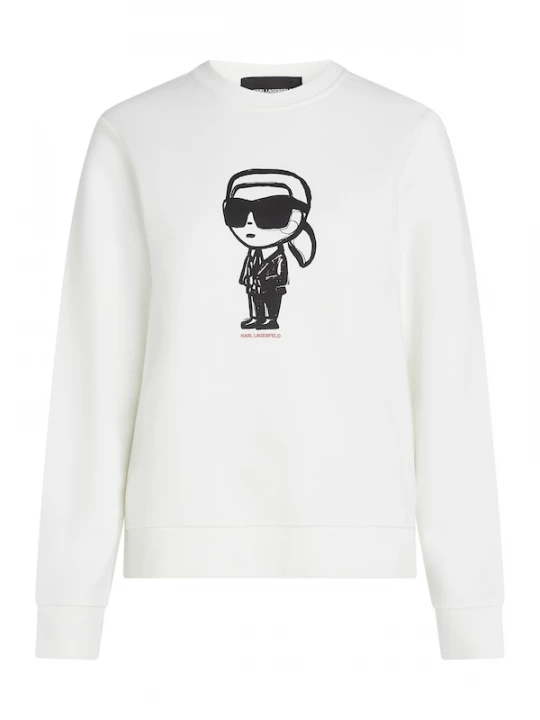 Foto van product Karl Lagerfeld Sweatshirt 'IKON' crème / pink / zwart