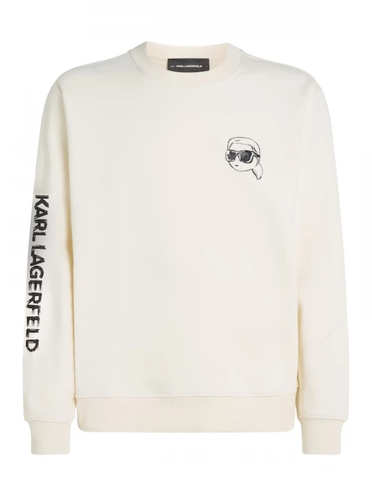 Foto van product Karl Lagerfeld Sweatshirt 'Ikon' crème / zwart
