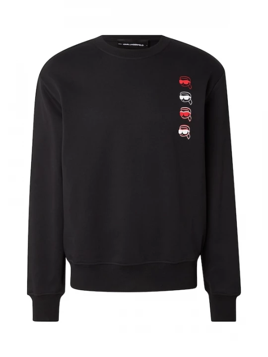 Foto van product Karl Lagerfeld Sweatshirt 'IKON FUSION' lichtrood / zwart / wit
