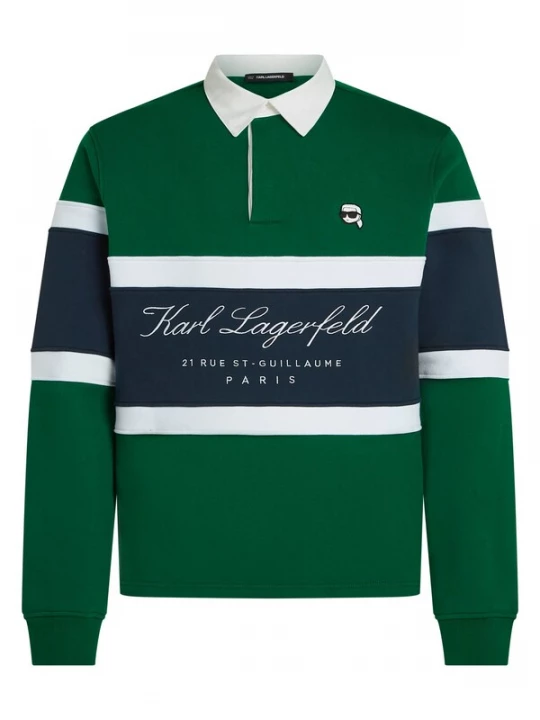 Foto van product Karl Lagerfeld Sweatshirt 'Ikon' marine / grasgroen / wit