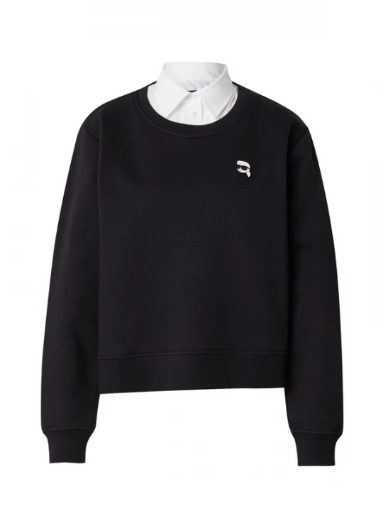 Foto van product Karl Lagerfeld Sweatshirt 'IKON' zwart / offwhite