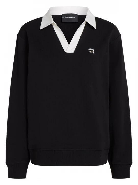 Foto van product Karl Lagerfeld Sweatshirt 'Ikon' zwart / wit