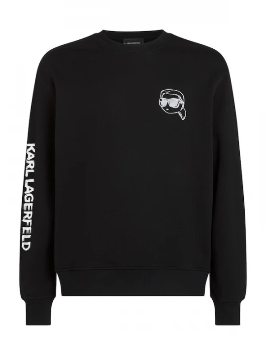 Foto van product Karl Lagerfeld Sweatshirt 'Ikon' zwart / wit