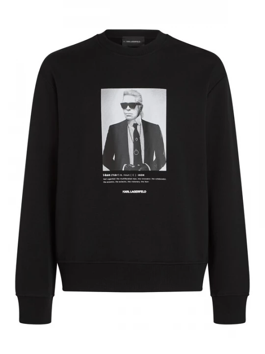 Foto van product Karl Lagerfeld Sweatshirt 'PORTRAIT' grijs / zwart