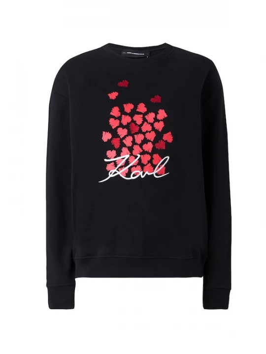 Foto van product Karl Lagerfeld Sweatshirt rood / lichtrood / zwart / wit