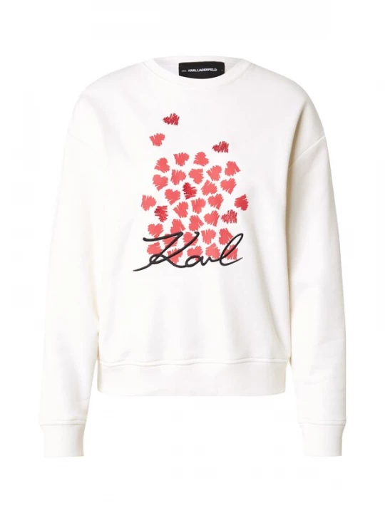 Foto van product Karl Lagerfeld Sweatshirt rood / zwart / wit
