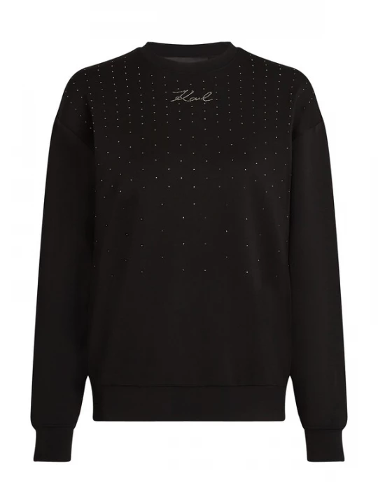 Foto van product Karl Lagerfeld Sweatshirt zwart / zilver