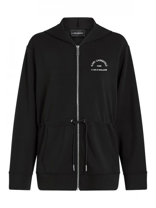 Foto van product Karl Lagerfeld Sweatvest 'Rue St-Guillaume' zwart / wit