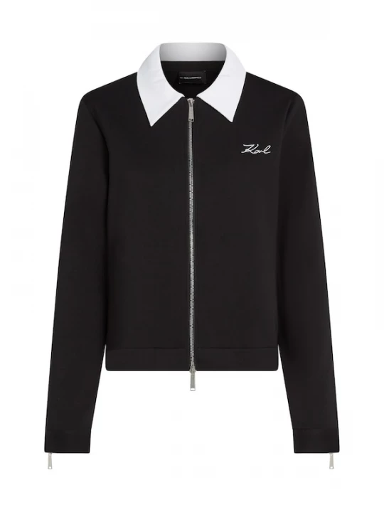 Foto van product Karl Lagerfeld Sweatvest zwart / wit