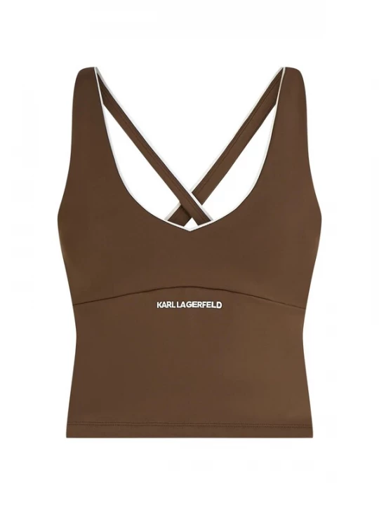 Foto van product Karl Lagerfeld Top donkerbruin