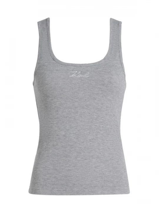 Foto van product Karl Lagerfeld Top grijs / wit