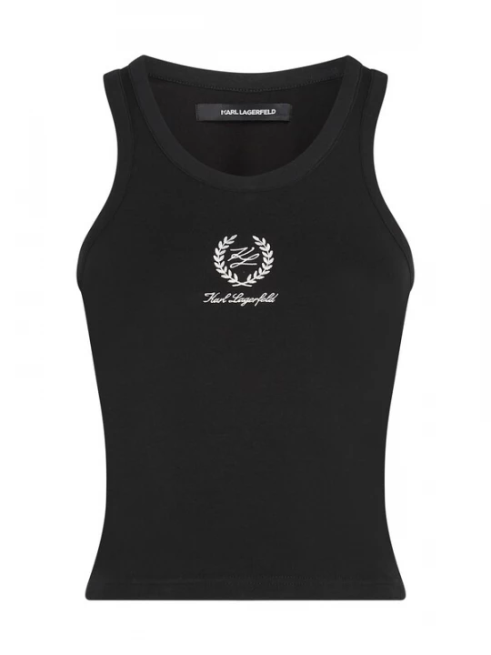 Foto van product Karl Lagerfeld Top 'Hotel' zwart / wit