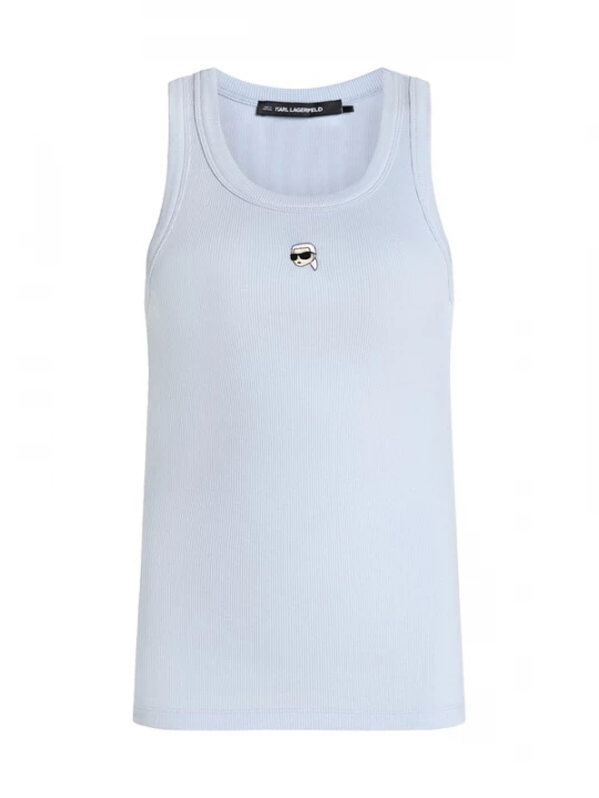 Foto van product Karl Lagerfeld Top 'Ikon' pastelblauw