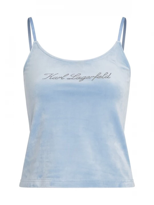 Foto van product Karl Lagerfeld Top lichtblauw / zilver