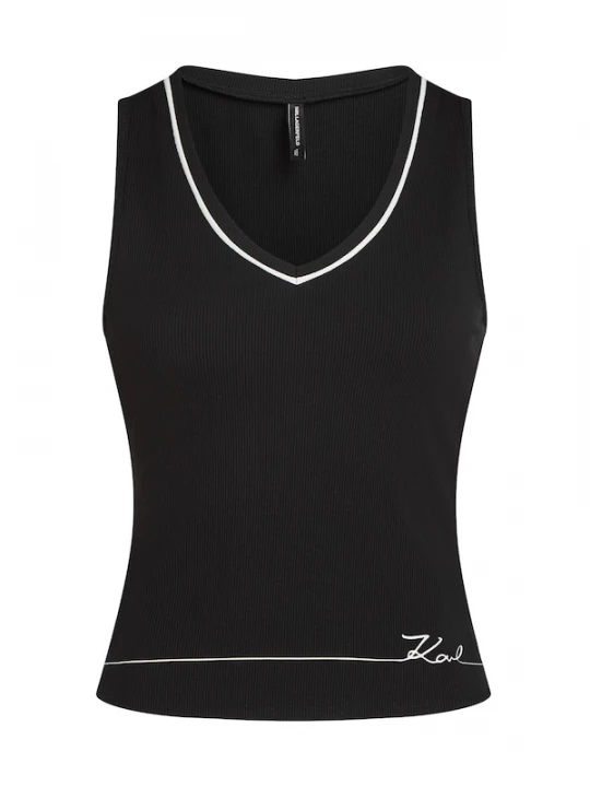 Foto van product Karl Lagerfeld Top zwart / wit