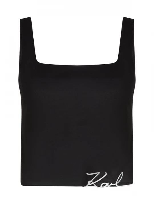 Foto van product Karl Lagerfeld Top zwart / wit