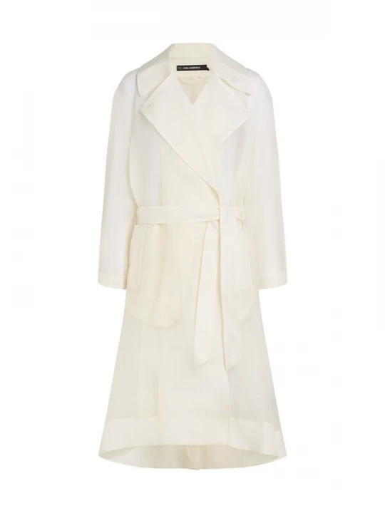 Foto van product Karl Lagerfeld Tussenmantel 'Organza' wit