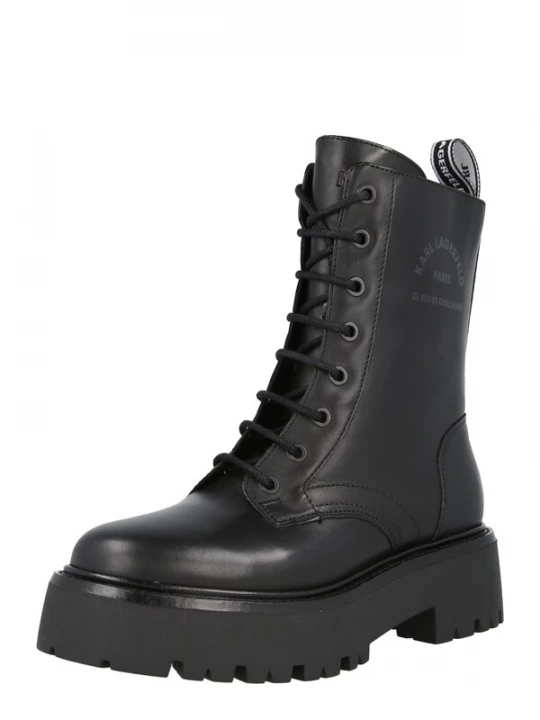 Foto van product Karl Lagerfeld Veterlaarsjes 'BURLY BIKER' zwart