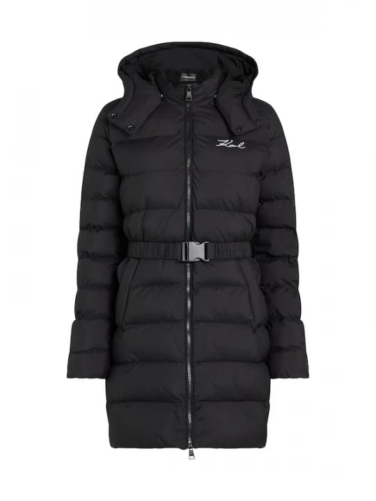 Foto van product Karl Lagerfeld Wintermantel zwart / wit