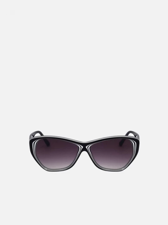 Foto van product Karl Lagerfeld Zonnebril 'Karl Lagerfeld KL6103S Black white / 13 / 140 Women Sunglasses' zwart