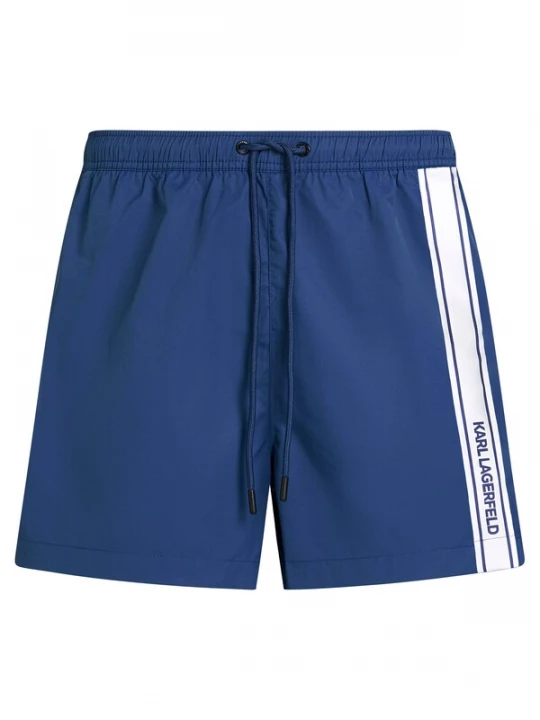 Foto van product Karl Lagerfeld Zwemshorts donkerblauw / wit