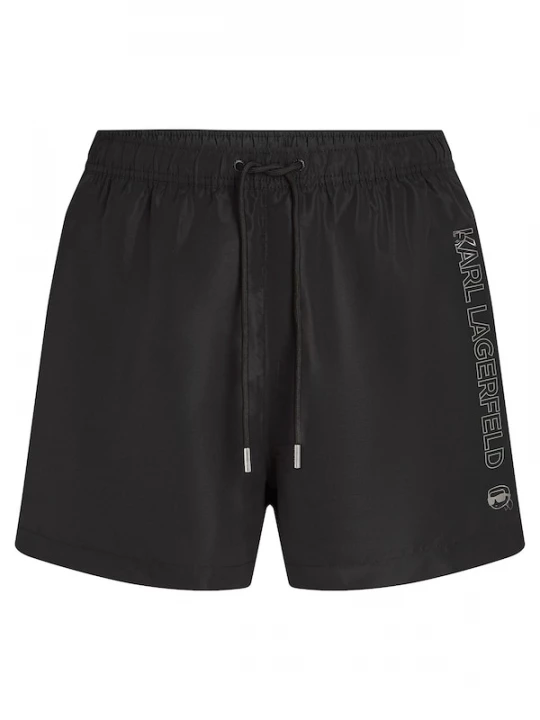 Foto van product Karl Lagerfeld Zwemshorts 'Ikon' zilvergrijs / zwart