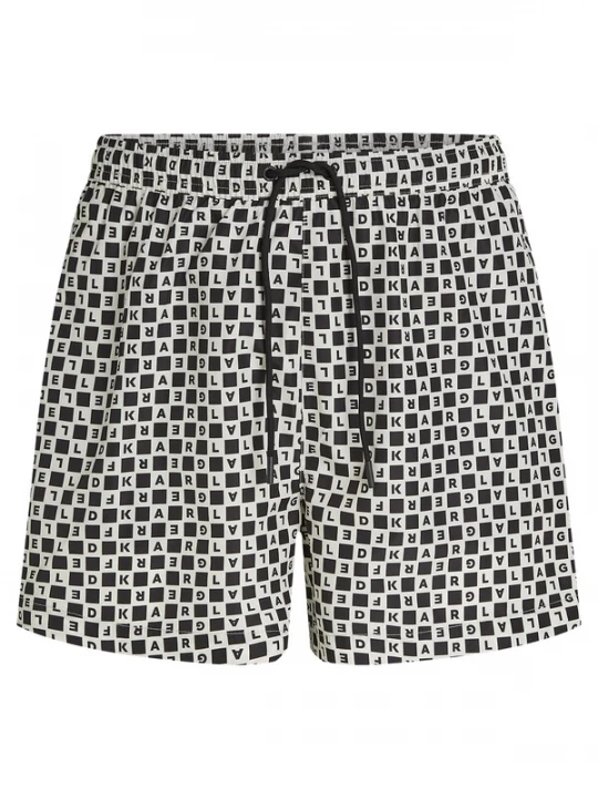 Foto van product Karl Lagerfeld Zwemshorts zwart / wit