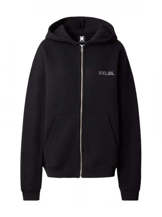 Foto van product Karo Kauer Sweatvest lichtgrijs / perzik / zwart