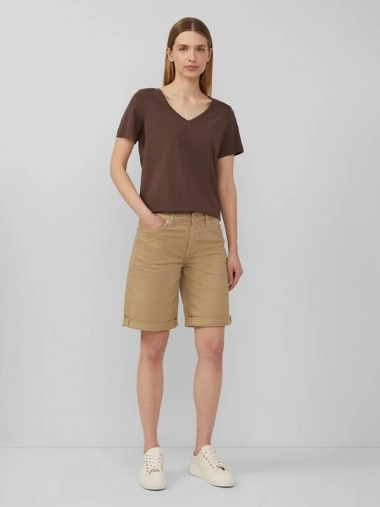 Foto van product Karolin jeans Bermuda shorts / Straight Fit / Mid Rise / Rechte pijp s.Oliver bruin