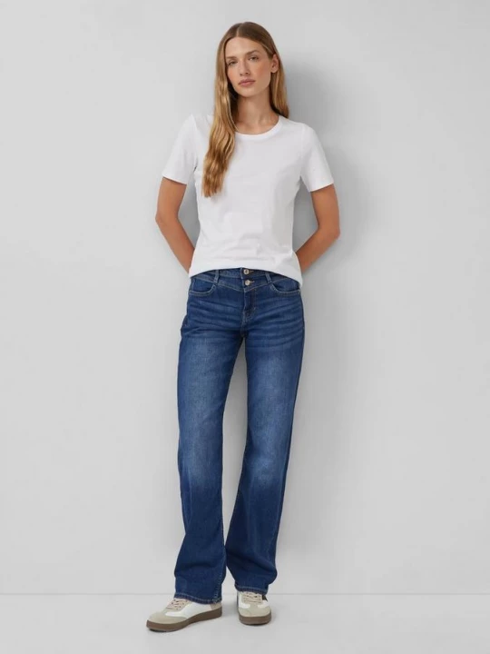 Foto van product Karolin jeans / normale pasvorm / halfhoog / rechte pijp / dubbele taillelook s.Oliver blauw
