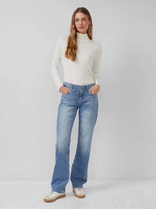 Foto van product Karolin jeans / normale pasvorm / halfhoog / rechte pijp / dubbele taillelook s.Oliver blauw