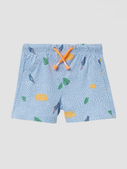 Foto van product Katoen short met print all-over s.Oliver blauw