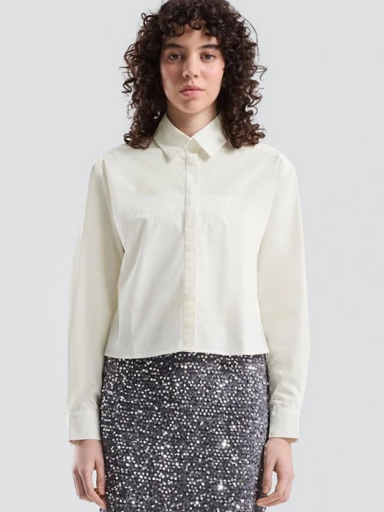Foto van product Katoenen blouse QS crème