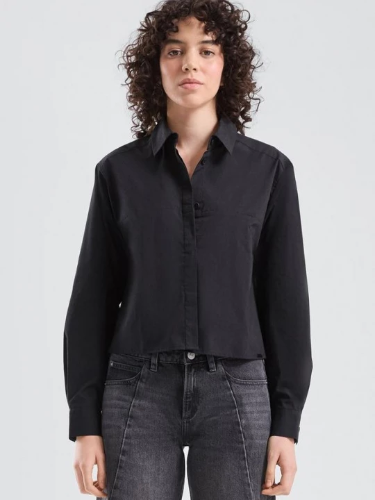 Foto van product Katoenen blouse QS zwart