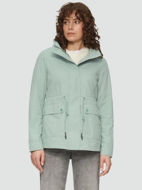 Foto van product Katoenen jack met koord in de taille QS groen