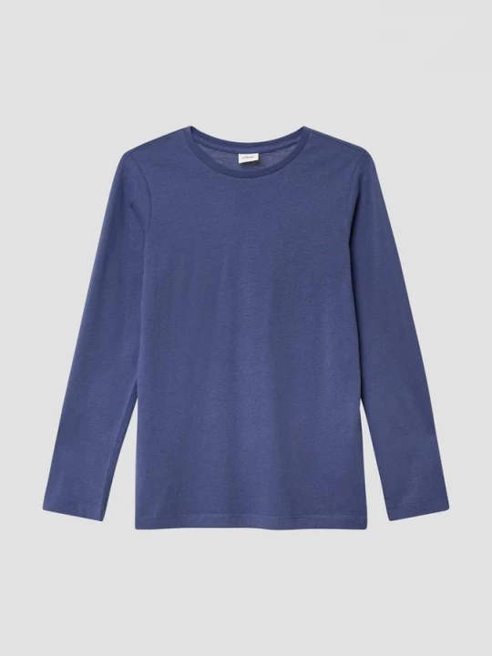 Foto van product Katoenen lange mouw met rugprint s.Oliver blauw