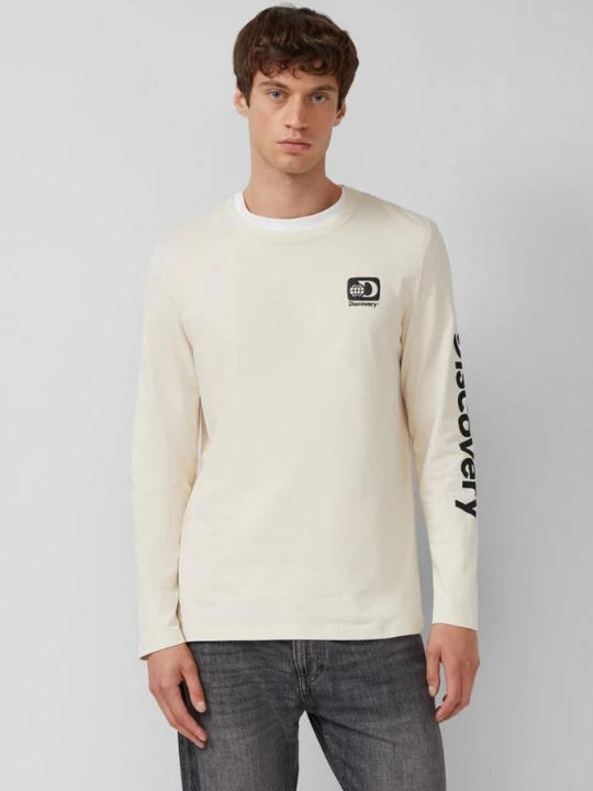 Foto van product Katoenen longsleeve met Discovery Channel® artwork s.Oliver crème