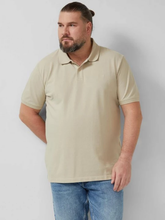 Foto van product Katoenen piqué polo s.Oliver beżowy