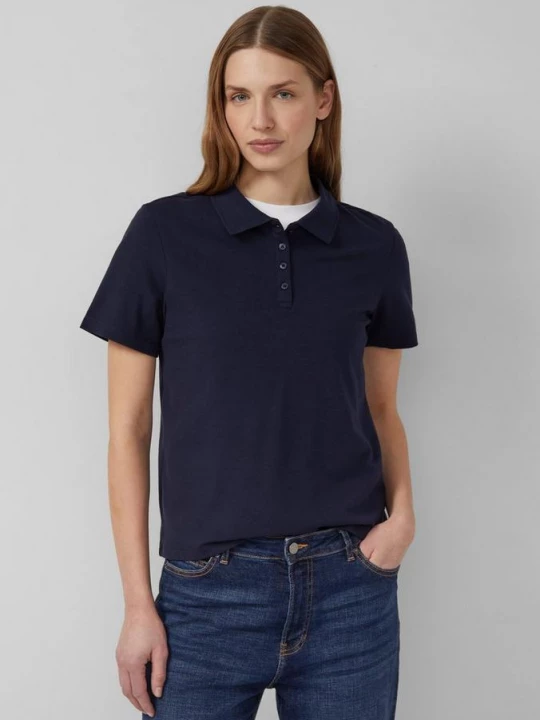 Foto van product Katoenen piqué polo s.Oliver blauw