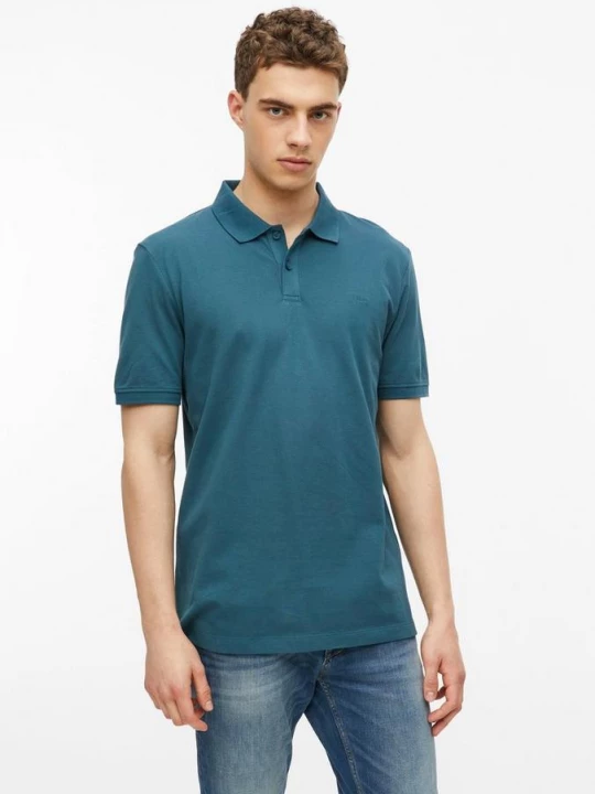 Foto van product Katoenen piqué polo s.Oliver blauw