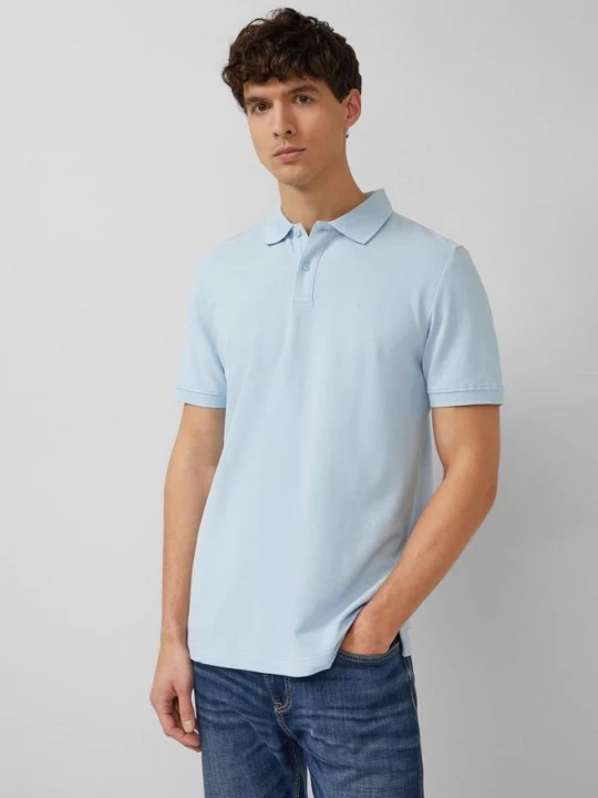 Foto van product Katoenen piqué polo s.Oliver blauw