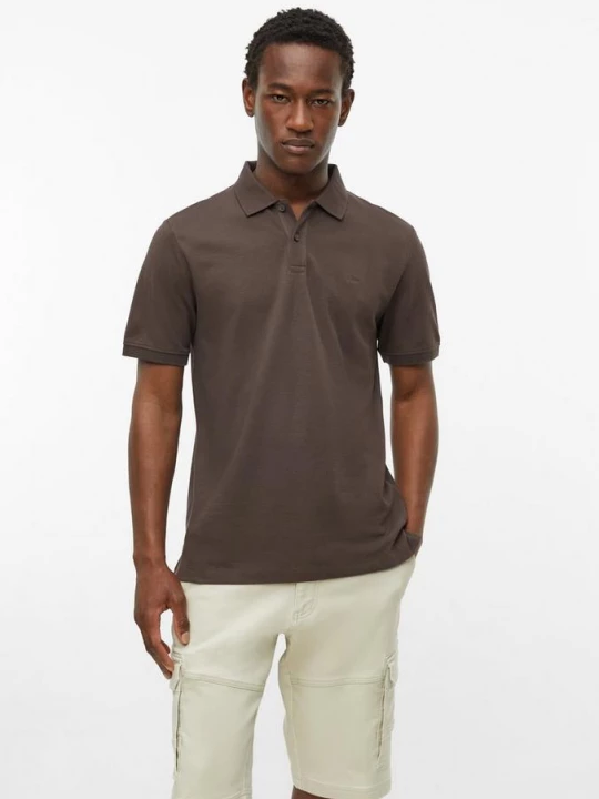 Foto van product Katoenen piqué polo s.Oliver bruin