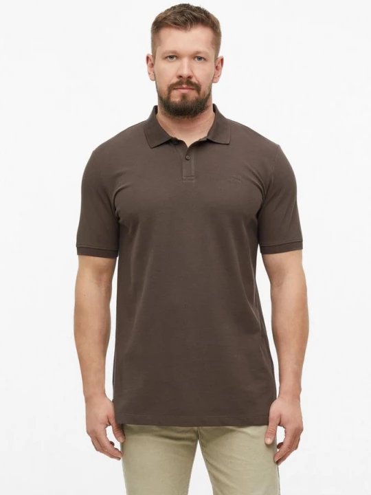 Foto van product Katoenen piqué polo s.Oliver bruin